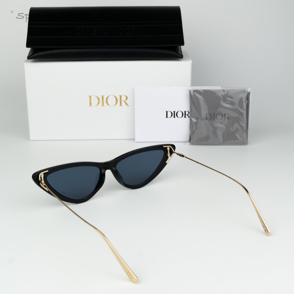NEW Dior MISSDIOR B4U CD40105U 01V 12B0 Black Blue Unisex Cat Eye Sunglasses - Picture 9 of 11